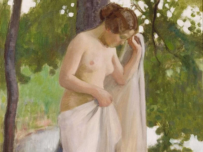 1863-Erik (Eero) Nikolai Järnefelt - Telo da bagno - Finnish National Gallery, Helsinki
